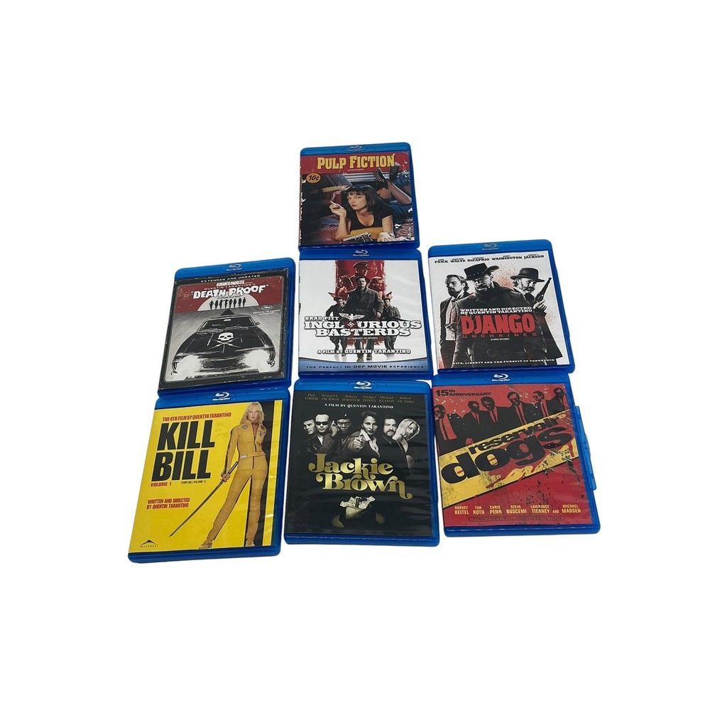 Quentin Tarantino 7-Movie Blu-ray Collection Bundle Pulp Fiction Kill Bill
